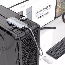 AISENS ASUC-12P005-GR replicatore di porte e docking station per laptop Cablato USB 3.2 Gen 1 (3.1 Gen 1) Type-C Grigio - Vista aggiuntiva 5
