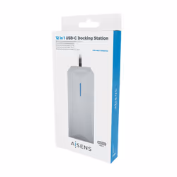 AISENS ASUC-12P005-GR replicatore di porte e docking station per laptop Cablato USB 3.2 Gen 1 (3.1 Gen 1) Type-C Grigio - Vista aggiuntiva 6