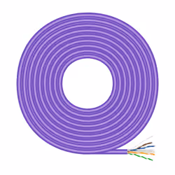 AISENS A135-0747, 100 m, Cat6, U/UTP (UTP), Viola