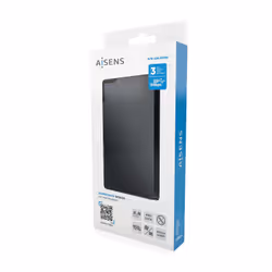 AISENS ASE-2520B contenitore di unità di archiviazione Custodia per Disco Rigido (HDD) Nero 2.5" Alimentazione USB - Vista aggiuntiva 6