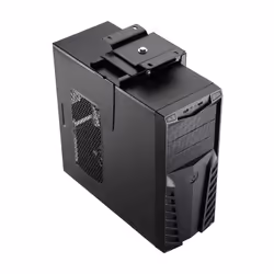 AISENS MPC03-201 supporto per CPU Porta CPU sotto scrivania Nero