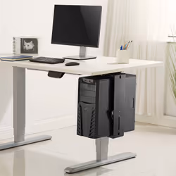 AISENS MPC03-201 supporto per CPU Porta CPU sotto scrivania Nero - Vista aggiuntiva 5