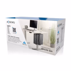 AISENS MPC03-201 supporto per CPU Porta CPU sotto scrivania Nero - Vista aggiuntiva 6