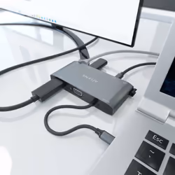 AISENS ASUC-8P010-GR replicatore di porte e docking station per laptop Cablato USB 3.2 Gen 1 (3.1 Gen 1) Type-C Grigio - Vista aggiuntiva 6