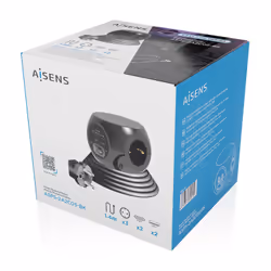 AISENS ASPS-2A2C05-BK prolunghe e multiple 1,4 m 3 presa(e) AC Interno Nero - Vista aggiuntiva 6