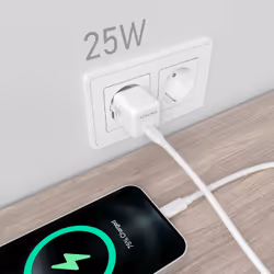 AISENS ASCH-25W1P012-W Caricabatterie per dispositivi mobili Universale Bianco AC Ricarica rapida Interno - Vista aggiuntiva 5