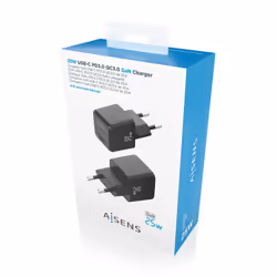 AISENS ASCH-25W1P013-BK Caricabatterie per dispositivi mobili Universale Nero AC Ricarica rapida Interno - Vista aggiuntiva 6