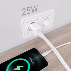 AISENS ASCH-25W2P014-W Caricabatterie per dispositivi mobili Universale Bianco AC Ricarica rapida Interno - Vista aggiuntiva 5
