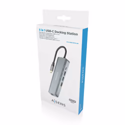 AISENS ASUC-5P011-GR replicatore di porte e docking station per laptop Cablato USB 3.2 Gen 1 (3.1 Gen 1) Type-C Grigio - Vista aggiuntiva 7