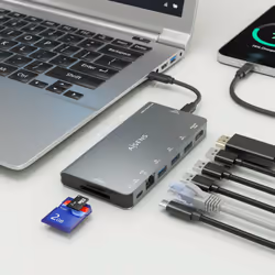 AISENS ASUC-8P015-GR replicatore di porte e docking station per laptop Cablato USB 3.2 Gen 1 (3.1 Gen 1) Type-C Grigio - Vista aggiuntiva 5