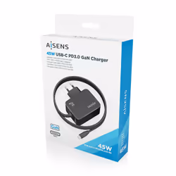 AISENS ASCH-1PD45WL032-BK Caricabatterie per dispositivi mobili Universale Nero AC Interno - Vista aggiuntiva 6