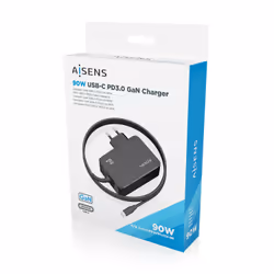 AISENS ASCH-1PD90WL034-BK Caricabatterie per dispositivi mobili Universale Nero AC Interno - Vista aggiuntiva 6