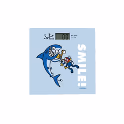 JATA Mod. 295K, Bilancia pesapersone elettronica, 15 kg, 100 g, Blu, kg, lb, ST, Rettangolo