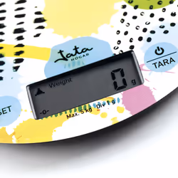 JATA HBAL7240 bilancia da cucina Multicolore Superficie piana Rotondo Bilancia da cucina elettronica