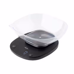 JATA HBAL1709 bilancia da cucina Nero Superficie piana Rettangolo Bilancia da cucina elettronica