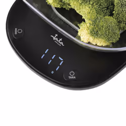 JATA HBAL1709 bilancia da cucina Nero Superficie piana Rettangolo Bilancia da cucina elettronica - Vista aggiuntiva 7