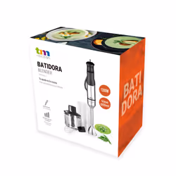TM Electron TMPBA017 frullatore Frullatore ad immersione 1200 W Nero, Acciaio satinato - Vista aggiuntiva 2