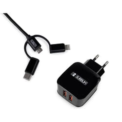 SUBBLIM SUB-CHG-1ZWC02 Caricabatterie per dispositivi mobili Universale Nero AC Ricarica rapida Interno