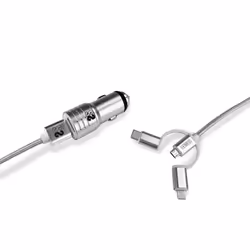 SUBBLIM SUB-CHG-4CC001 Caricabatterie per dispositivi mobili Universale Argento Accendisigari Ricarica rapida Auto