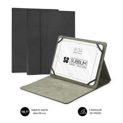 SUBBLIM SUB-CUT-1CT001 custodia per tablet 10.1" Custodia a libro Nero