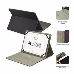 SUBBLIM SUB-CUT-1CT001 custodia per tablet 10.1" Custodia a libro Nero