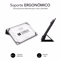 SUBBLIM SUB-CUT-2FC001 custodia per tablet 10.1" Custodia a libro Nero - Vista aggiuntiva 3