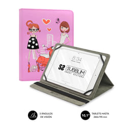 SUBBLIM SUB-CUT-4TC004 custodia per tablet 25,6 cm (10.1") Custodia a libro