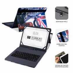 SUBBLIM SUB-KT1-USB050 tastiera per dispositivo mobile QWERTY Spagnolo Micro-USB