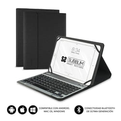 SUBBLIM SUB-KT2-BT0001 tastiera per dispositivo mobile QWERTY Spagnolo Bluetooth Nero