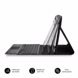 SUBBLIM SUB-KT2-BTP001 tastiera per dispositivo mobile QWERTY Spagnolo Bluetooth Nero, Grigio - Vista aggiuntiva 4