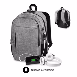 SUBBLIM SUB-BP-1UL0001, Città, Unisex, 39,6 cm (15.6"), Scompartimento del notebook, Oxford