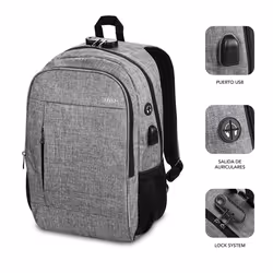 SUBBLIM SUB-BP-1UL0001 zaino Grigio Oxford