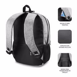 SUBBLIM SUB-BP-1UL0001 zaino Grigio Oxford