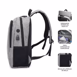 SUBBLIM SUB-BP-1UL0001 zaino Grigio Oxford - Vista aggiuntiva 4