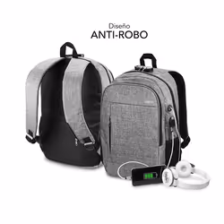 SUBBLIM SUB-BP-1UL0001 zaino Grigio Oxford - Vista aggiuntiva 5
