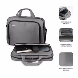 SUBBLIM SUB-LB-1OLB002 borsa per laptop 31,8 cm (12.5") Borsa con caricamento dall'alto Grigio - Vista aggiuntiva 2