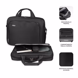 SUBBLIM SUB-LB-1OLB030 borsa per laptop 35,6 cm (14") Borsa con caricamento dall'alto Nero - Vista aggiuntiva 2