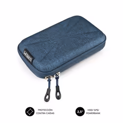 SUBBLIM SUB-HDD-HBC003, Custodia a sacchetto, ABS sintetico, Poliuretano, Nero, 2.5", Ogni marca, Compatible con el 99% de lo ...
