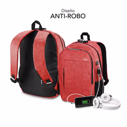 SUBBLIM SUB-BP-1UL0002 zaino Rosso Oxford - Vista aggiuntiva 5
