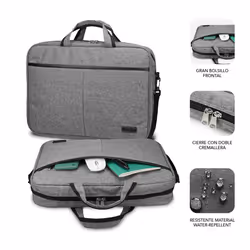 SUBBLIM SUB-LB-3ELB001 borsa per laptop 35,6 cm (14") Borsa con caricamento dall'alto Grigio