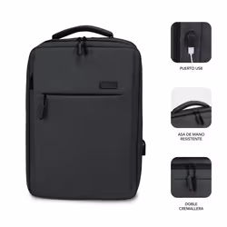SUBBLIM MOCHILA TRAVELLER AIR PADDING 15.6'' GREY zaino Zaino casual Grigio Poliestere - Vista aggiuntiva 2