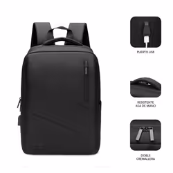 SUBBLIM SUB-BP-2BL2002 borsa per laptop 15.6" Zaino Nero - Vista aggiuntiva 2