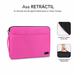 SUBBLIM SUB-LS-0PS0003 borsa per laptop 35,6 cm (14") Custodia a tasca Rosa - Vista aggiuntiva 3
