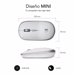 SUBBLIM SUBMO-RFM0001 mouse Ufficio Ambidestro RF Wireless Ottico 1600 DPI