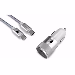 SUBBLIM SUBCHG-5CPD10, Auto, Accendisigari, USB, 1 m, Argento