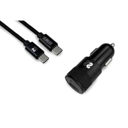 SUBBLIM SUBCHG-5CPD11 Caricabatterie per dispositivi mobili Smartphone Nero Accendisigari, USB Ricarica rapida Auto