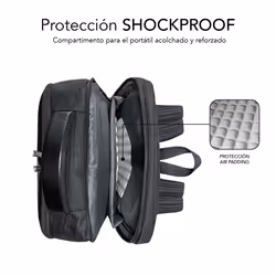 SUBBLIM MOCHILA BUSINESS V2 AP 16'' NEGRO 16" Zaino Nero - Vista aggiuntiva 5