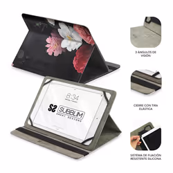 SUBBLIM SUBCUT-4TC011 custodia per tablet 27,9 cm (11") Custodia a libro Multicolore