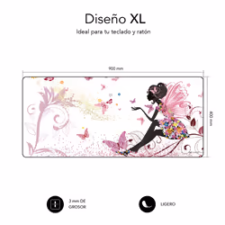 SUBBLIM ALFOMBRILLA HADA XL Tappetino per mouse per gioco da computer Multicolore - Vista aggiuntiva 3