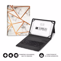 SUBBLIM SUBKT5-BTTW10 tastiera per dispositivo mobile QWERTY Spagnolo Bluetooth Multicolore